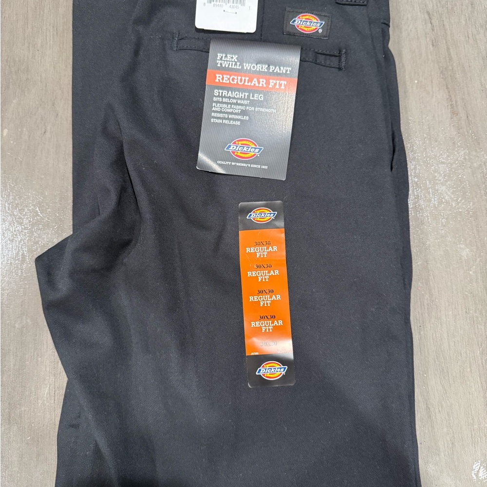 Dickies Black Regular Fit Work Pants